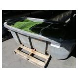 TUB OF SYNTHETIC TURF UNKNOWN MAKE.