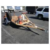 TRAILER     (WHITE) WITH A FIRE EXTINGUISHER &