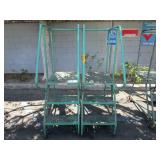 TWO LADDER PLATFORM WITH WHEELS