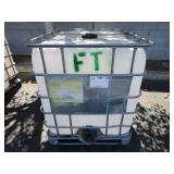 TOTE TANK APPROXIMATELY 1,000 GAL, WAY FORKLIFT E