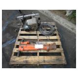 PALLET OF ASSORTED INDUSTRIAL TOOLS.