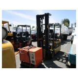 CATERPILLAR F35 ELECTRIC FORKLIFT & CHARGER.