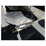 ONE BLACK WHEELBARROW