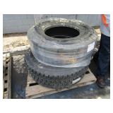 PALLET OF 2 USED TIRES 385/65 R22.5