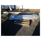 PALLET OF METAL STEEL STUDDED T-POSTS