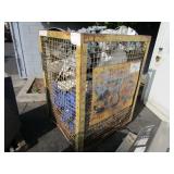 METAL CAGE WITH ALUMINUM LIGHTING FIXTURES