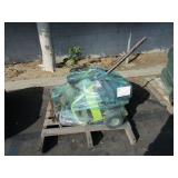 PALLET OF BELTS AND KARCHER POWER WASHER