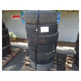 PALLET OF 7 USED TIRES MISC. SIZE AND MAKE SOME WI