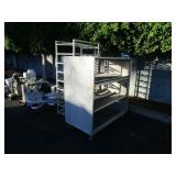 2 METAL RACK/SHELVING UNITS