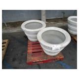 PALLET OF 2 LARGE PLANT POTS
