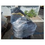 PALLET OF BACK SEATS AND PLASTIC REAR POLICE SEAT