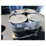 PALLET OF 2 BARRELS OF RED GREASE AND 2 BARRELS OF