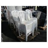 PALLET OF PLASTIC CHAIRS