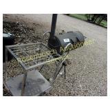 Utility Shop Cart & BBQ Pit on Stand
