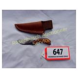 6 1/2": Knife w/3" Carbon Steel Blade & Sheath