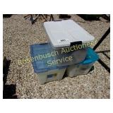 (3) Tubs & Sand Sifter