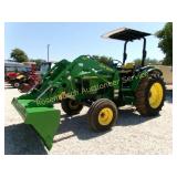 JD 5320 Diesel Tractor w/JD521 Loader (KEY in it)