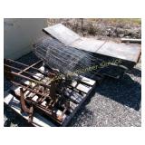 Metal Toolbox w/Junk Iron & Misc. Metal