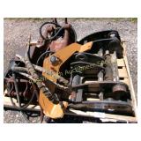 Dozer Pull Bar, Loader Bucket Attachment,