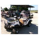 Electric White Golf Cart   (KEY)