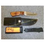 Bear MFG Knife w/Sheath & Auto. Knife w/Sheath