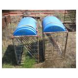 2-BLUE BUNK FEEDERS