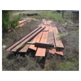 10" X 2" RED CHANNEL IRON