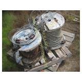 PALLET OF CABLE SPOOLS