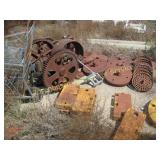 CONCRETE SLA B WITH TRACTOR WEIGHTS AND MISC