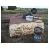 STEEL CAMPER TOPPER AND WHEEL BARROW