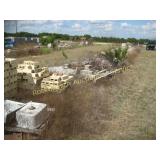 ROW OF CUT STONE AND ORNATE ROCK