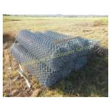 9- ROLLS OF 4FT CHAIN LINK FENCE