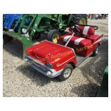Club Car Bel-Air Red Golf Cart    KEY