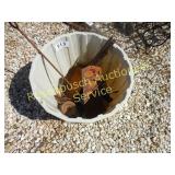 Tub of  Cast Iron Pans, Traps, etc