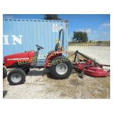 MF Tractor w/Bush Hog ATH 600 Shredder   KEY