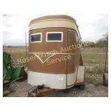 1981 Mile HE Horse Trailer  : Brown     TITLE