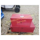 2 Red Boxes/Metal Containers
