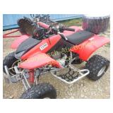 2005 Red Honda 400 4-Wheeler    KEY