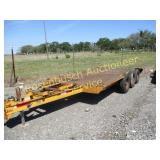 24 ft 3 Axle Equipment Trailer w/Ramps  Title