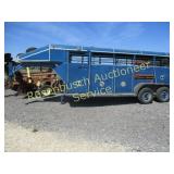 20 ft X 6 ft Phelps Stock Trailer           Title