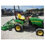 JD 2305 Diesel Tractor w/Shredder     KEY