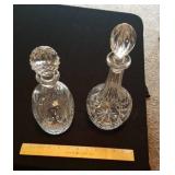 2 Lead Crystal Wine Decanters