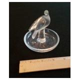 Signed Lalique Dove Ring Tray