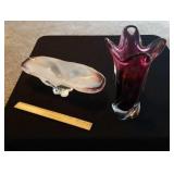 Art Glass, 2 Pieces
