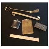 Jack Daniels Flask, Brass Items, Etc.