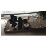 Stemware,  Mugs, Coasters - 3 Trays
