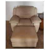 Leather Chair And Ottoman