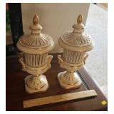 Pair Of Covered Jars, Decor