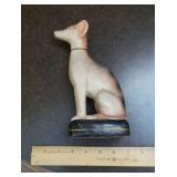 Vintage Chalk Dog Figurine