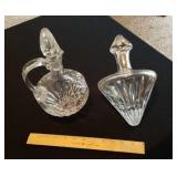 2 Lead Crystal Decanters